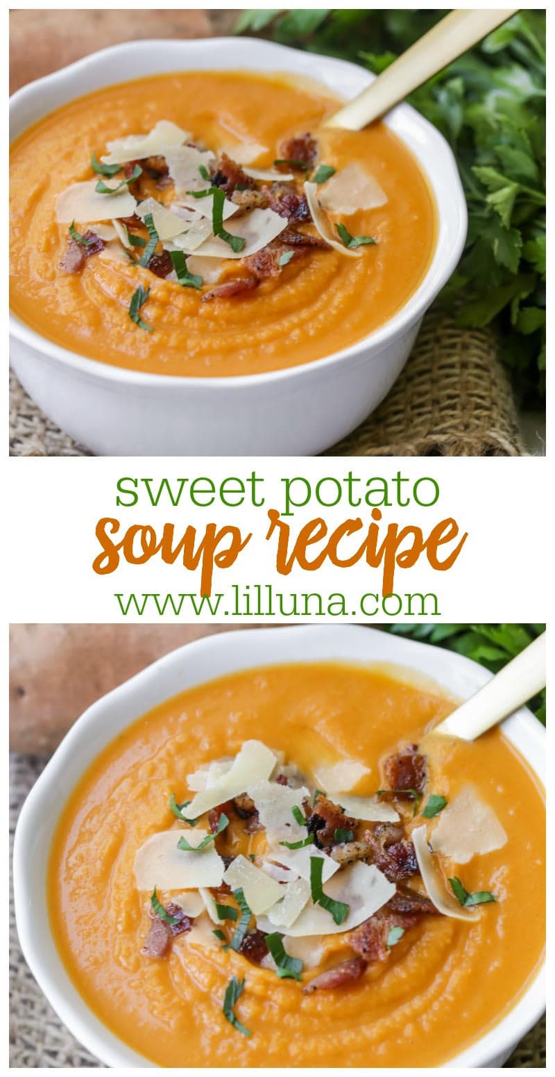 Sweet Potato Soup {Ready in Under 30 minutes!} Lil' Luna