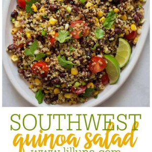 Southwest Quinoa Black Bean Salad {Fresh + Delicious} | Lil' Luna
