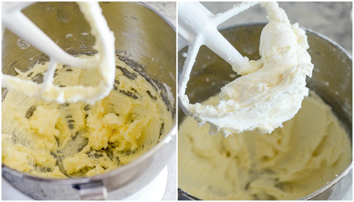 Homemade Butter Mints ingredients in a mixer