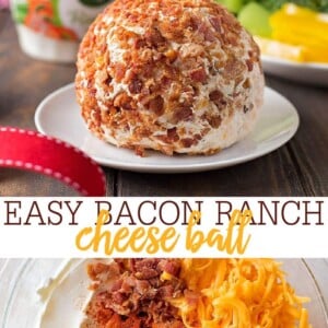 Bacon Ranch Cheese Ball {a Quick Appetizer! +VIDEO} | Lil' Luna