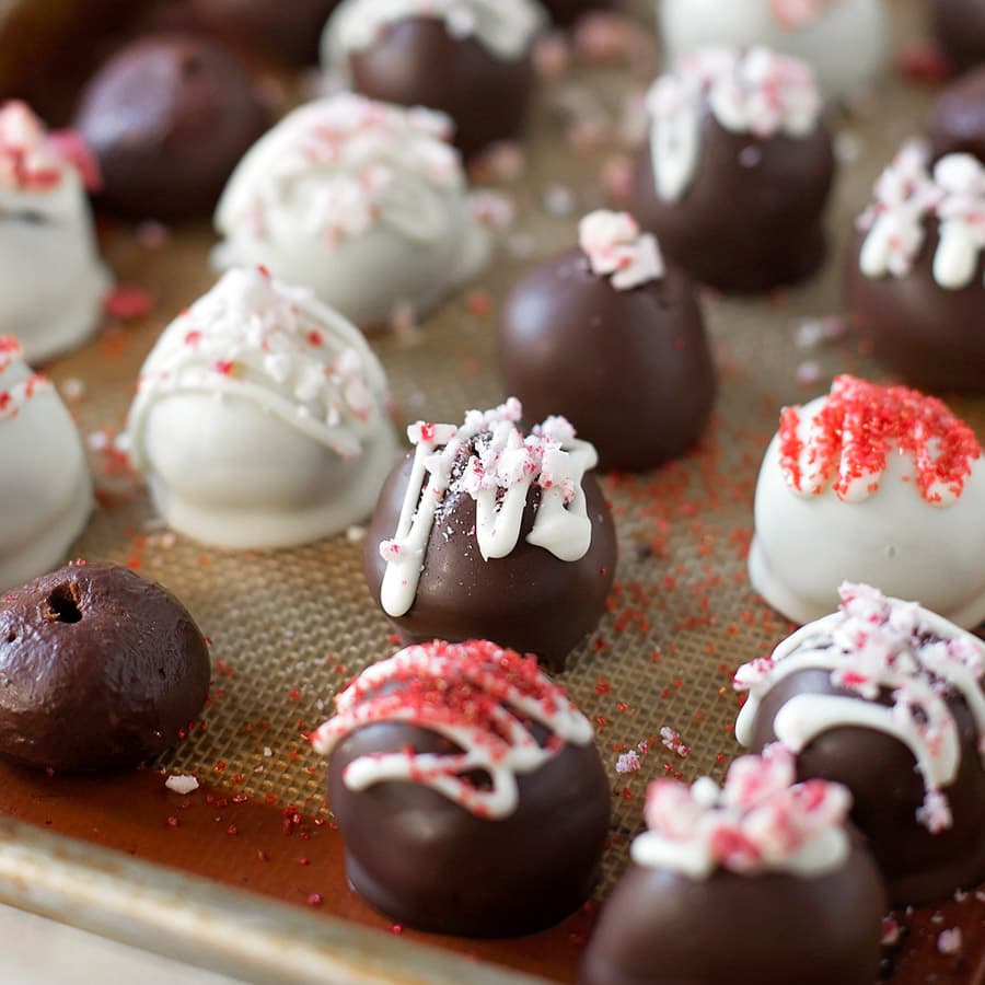 Easy Peppermint Chocolate Truffles Lil Luna 