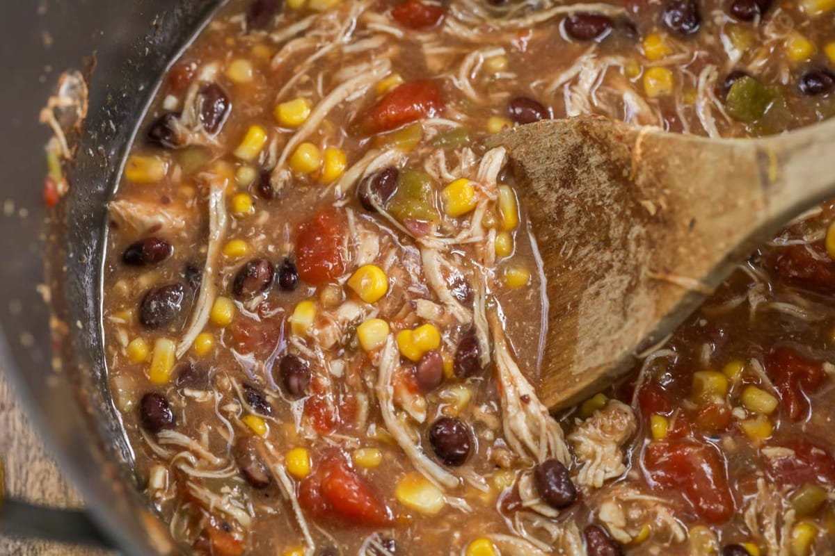 Chicken Tortilla Soup in the Slow Cooker