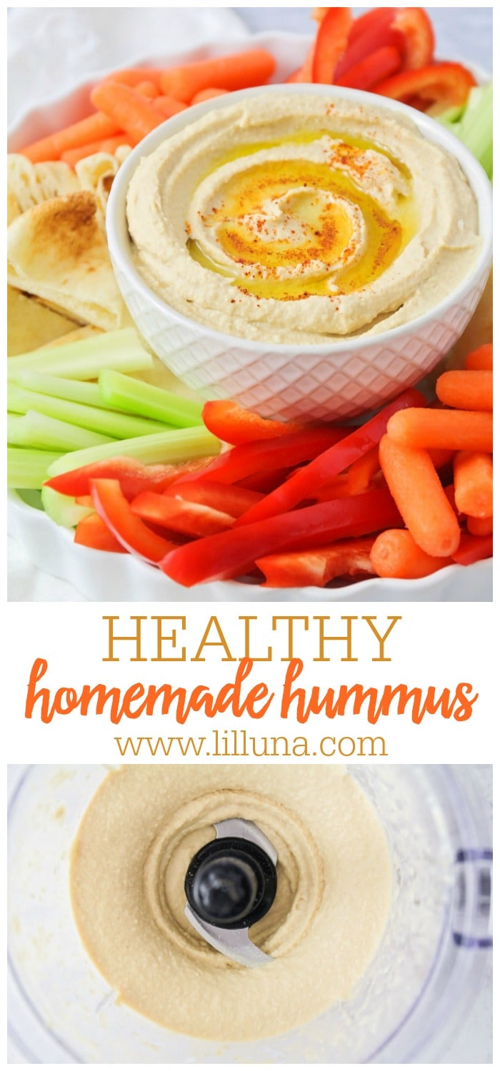 EASY Hummus Recipe (+VIDEO) | Lil' Luna