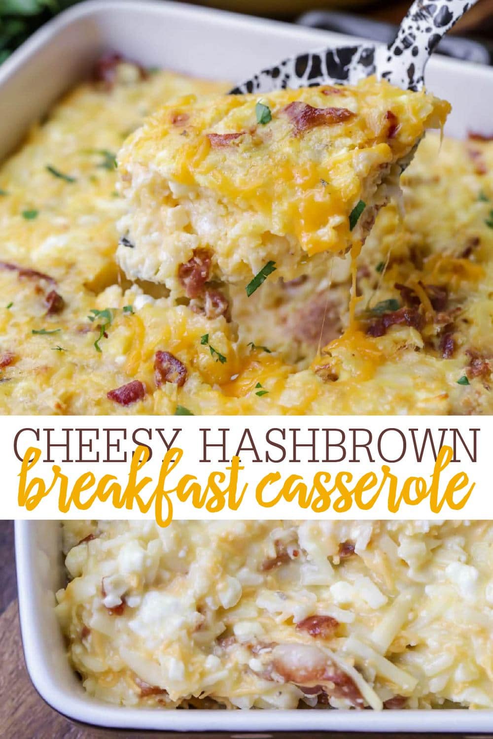 EASY Cheesy Hashbrown Breakfast Casserole {+VIDEO} | Lil' Luna