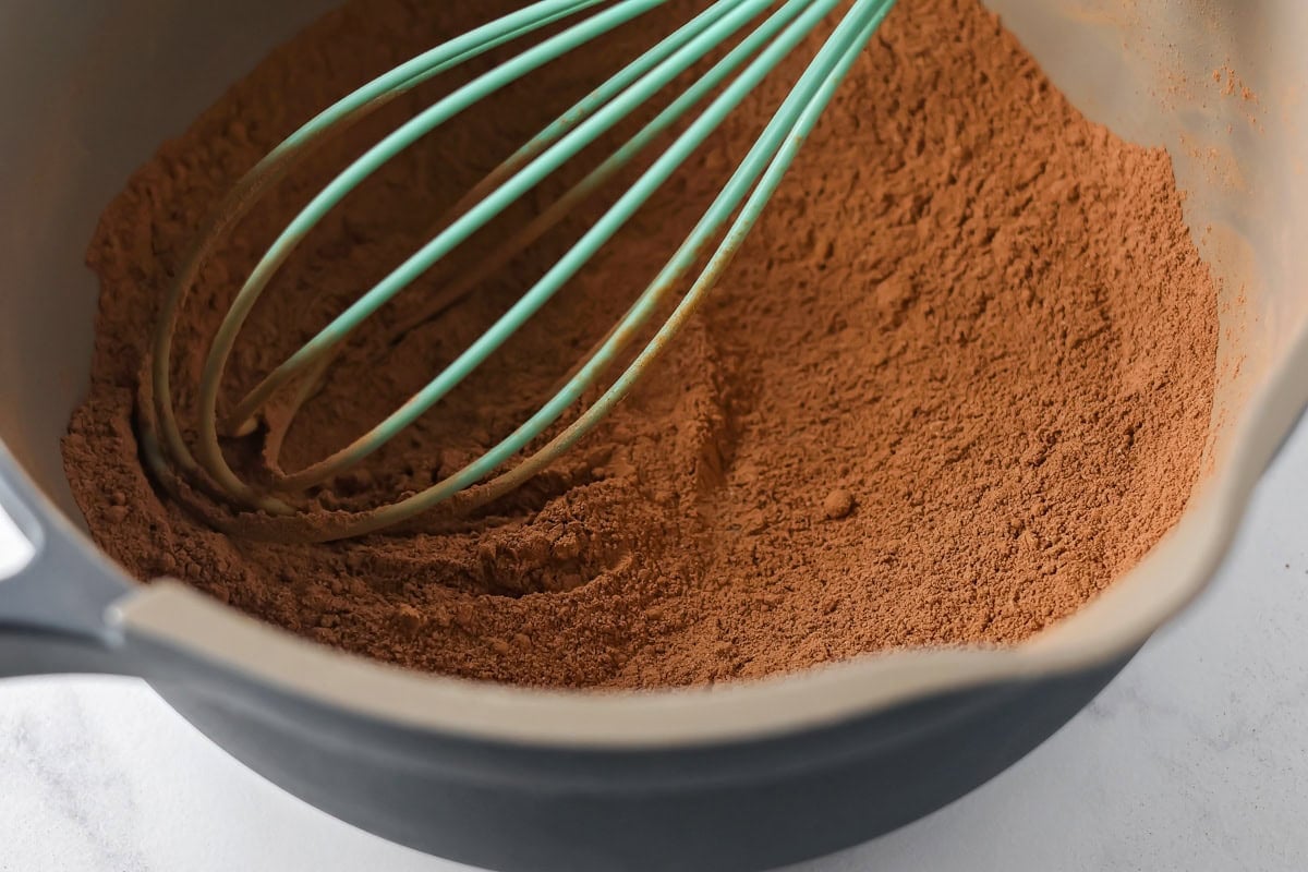 Cocoa powder in bowl.