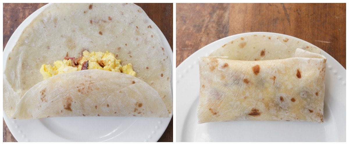 How to Make A Breakfast Burrito to freeze