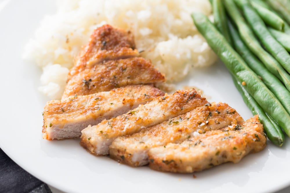 Parmesan Crusted Pork Chops Recipe Video Lil Luna