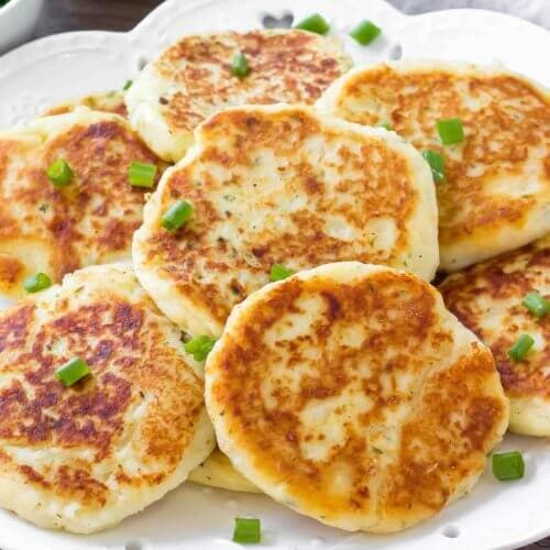 Potato Pancakes {Made with Leftover Mashed Potatoes} | Lil' Luna