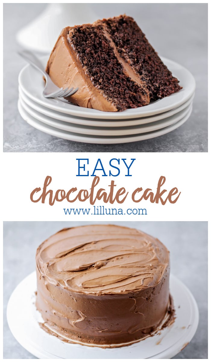 Easy Chocolate Cake {+VIDEO} | Lil' Luna