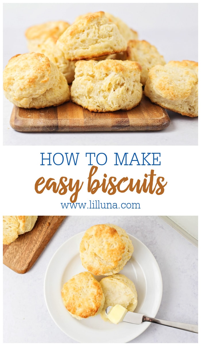 Easy Biscuits {Soft + Flaky!} +VIDEO | Lil' Luna