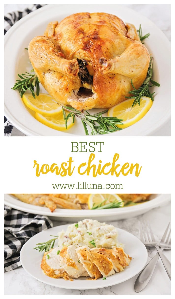 How to Roast A Chicken {Just 5 Minutes to Prep} +VIDEO | Lil' Luna