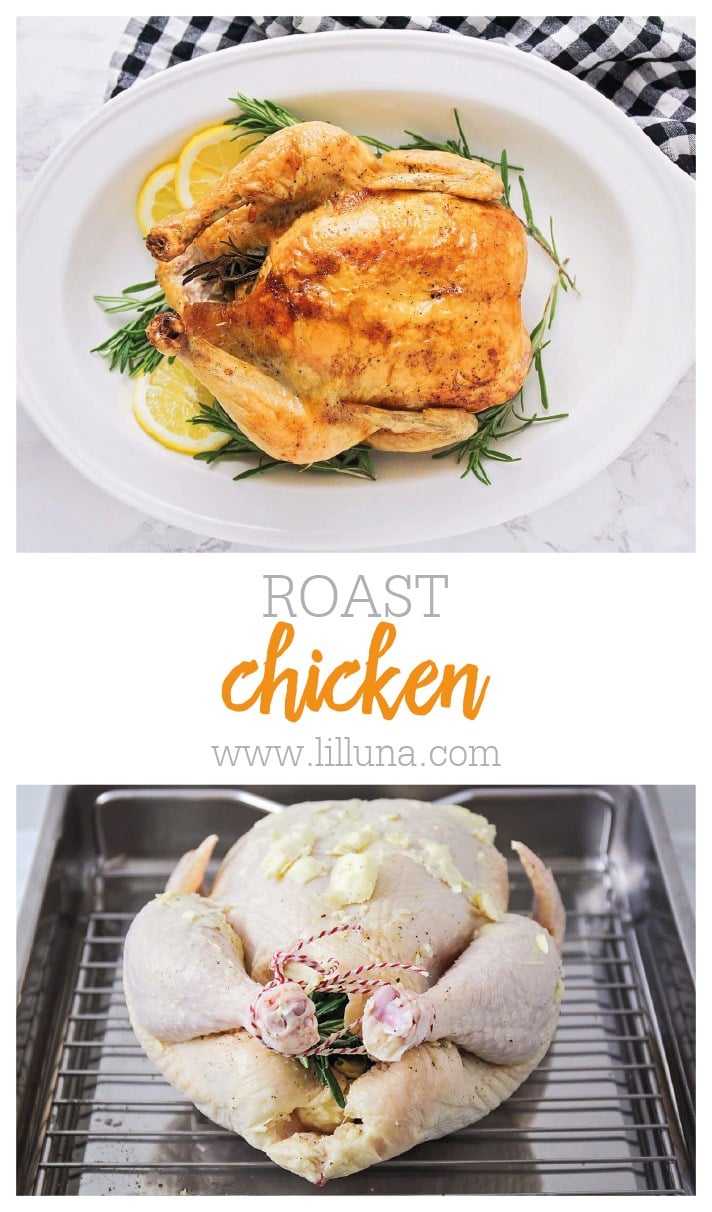 How to Roast A Chicken {Just 5 Minutes to Prep} +VIDEO | Lil' Luna