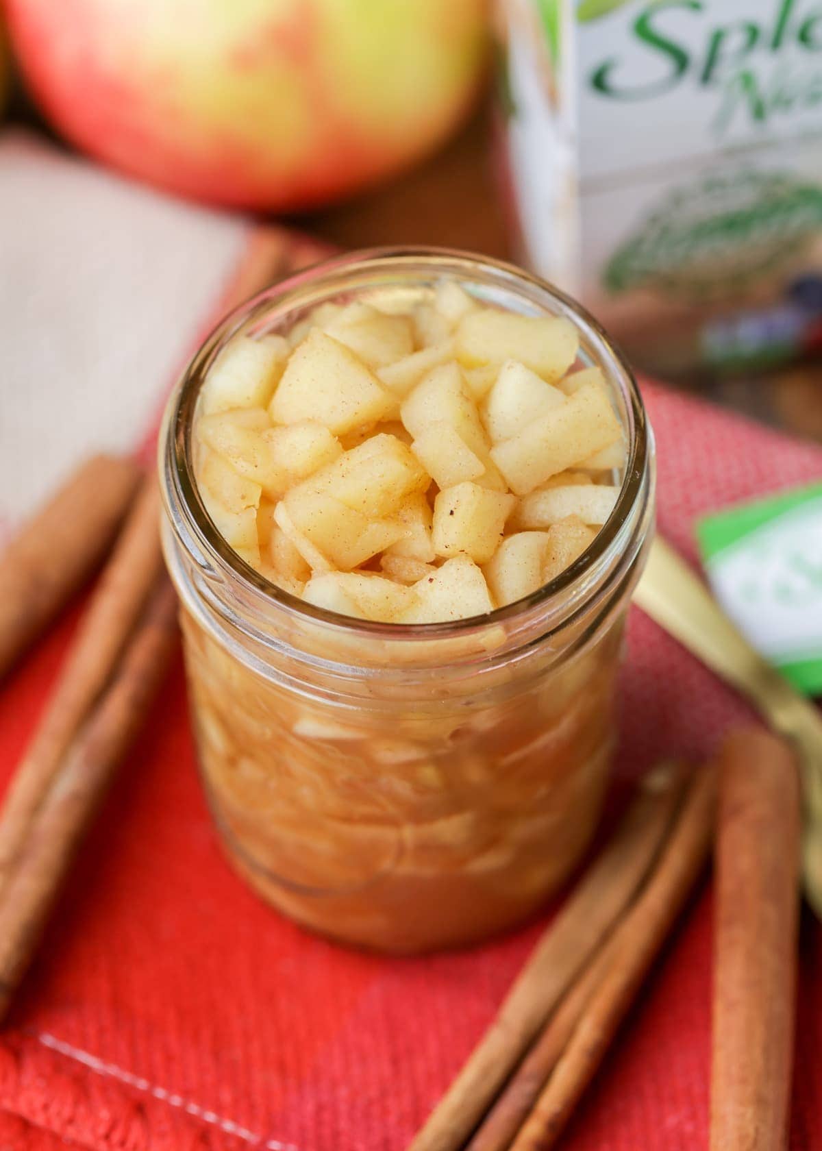 Chunky Applesauce recipe in jar