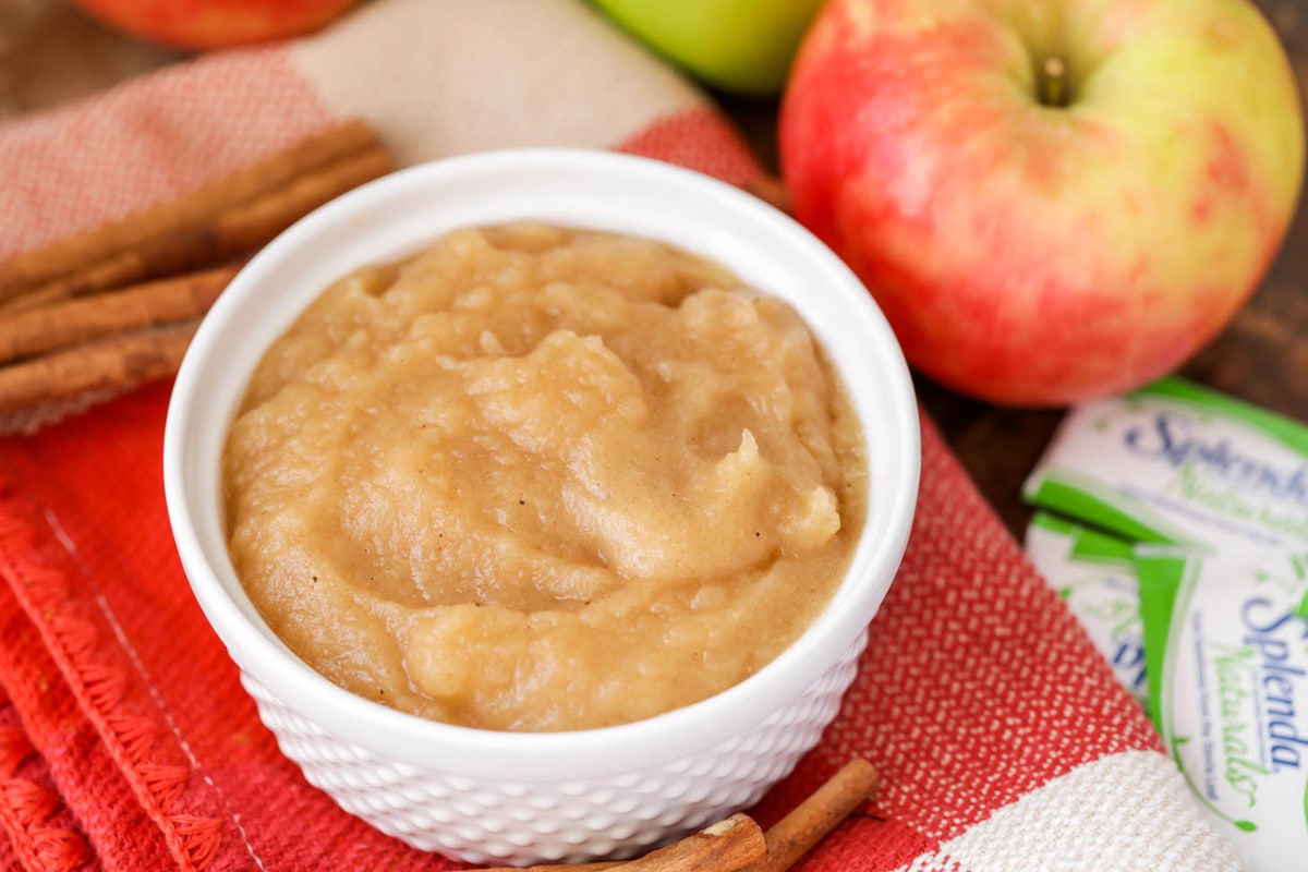 Favorite Homemade Applesauce {No Sugar Added} | Lil' Luna