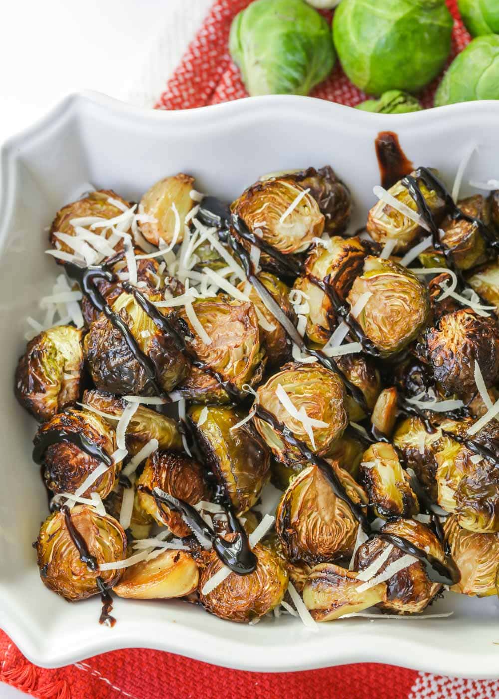 Balsamic glazed brussel sprouts