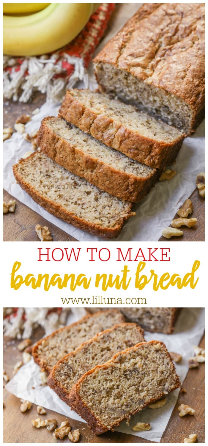Easy Banana Nut Bread Moist & Delicious Lil' Luna