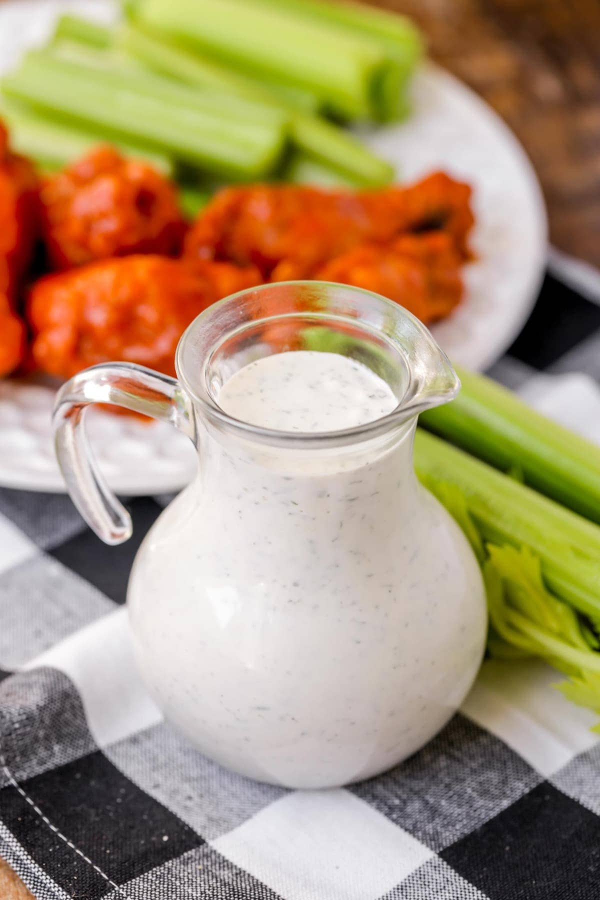 Serve ranch dressing with jalapeno poppers.