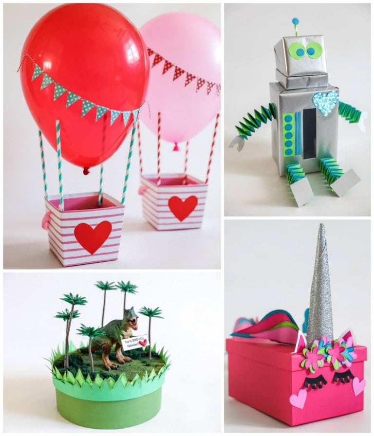 Valentines Box Ideas Step By Step Unicorn Robot And More Lil Luna