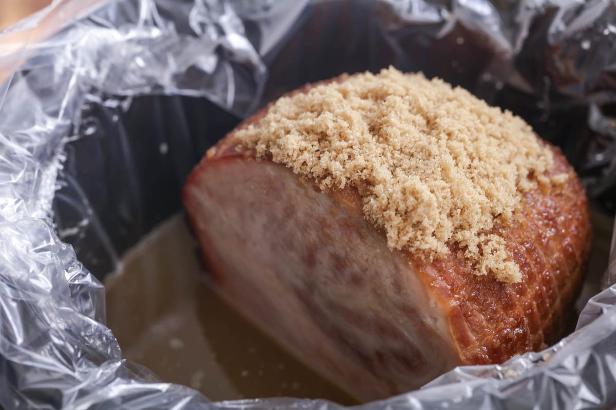 Cooking A 3 Lb. Boneless Spiral Ham In The Crockpot - Crockpot Brown Sugar Ham With Delicious ...