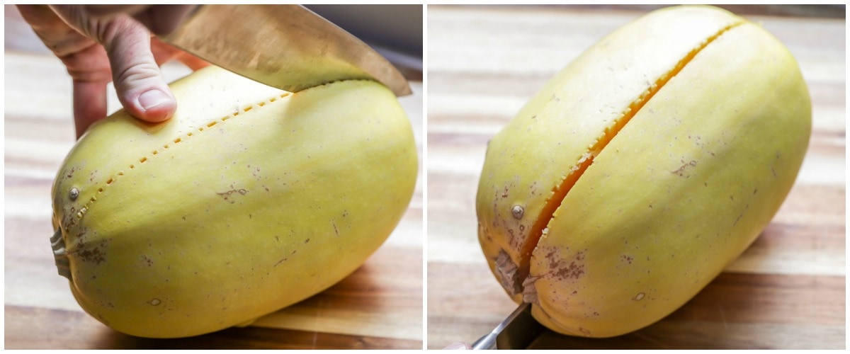 How to cut spaghetti squash