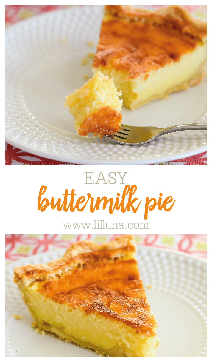 Buttermilk Pie {Easy Old-Fashioned Pie} +VIDEO | Lil' Luna