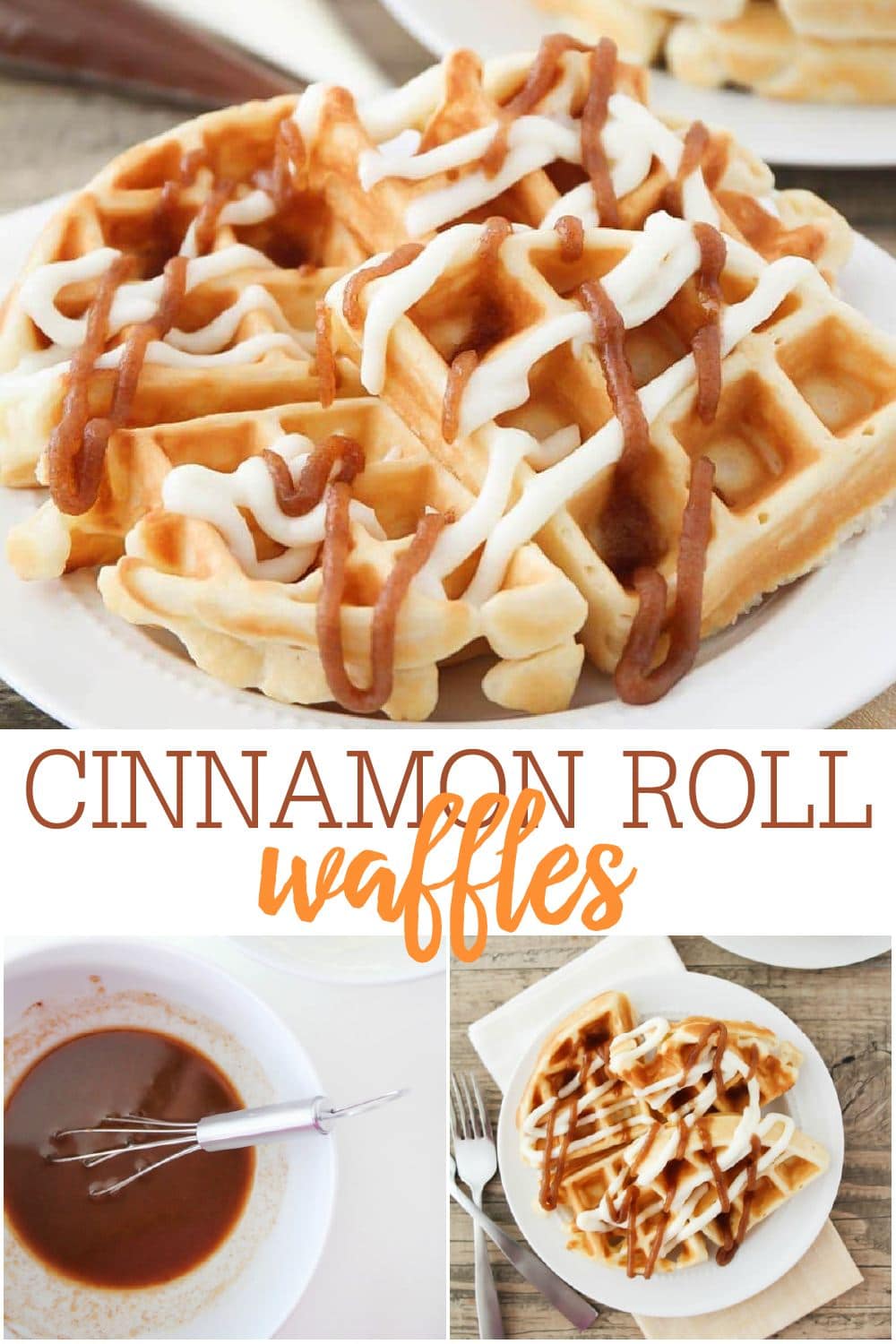 BEST Cinnamon Roll Waffles (+VIDEO) | Lil' Luna