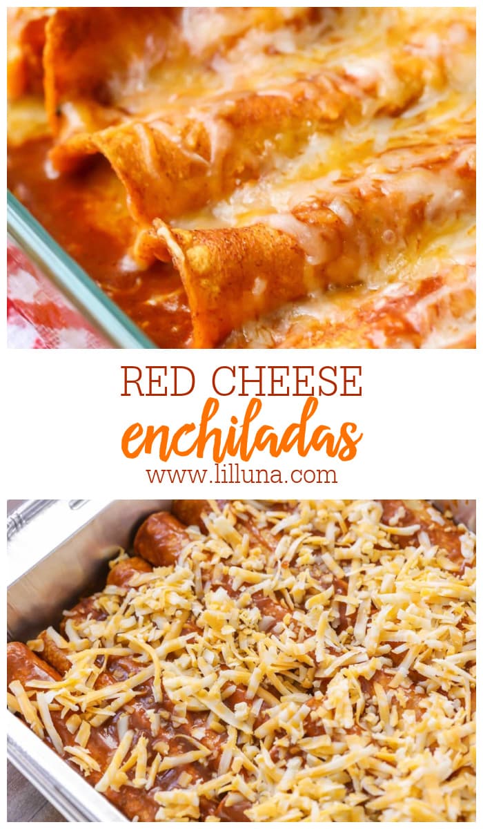 Red Cheese Enchiladas {Restaurant Style +VIDEO} Lil' Luna