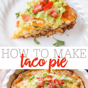 Taco Pie Recipe {Simple & Delicious} +VIDEO | Lil' Luna