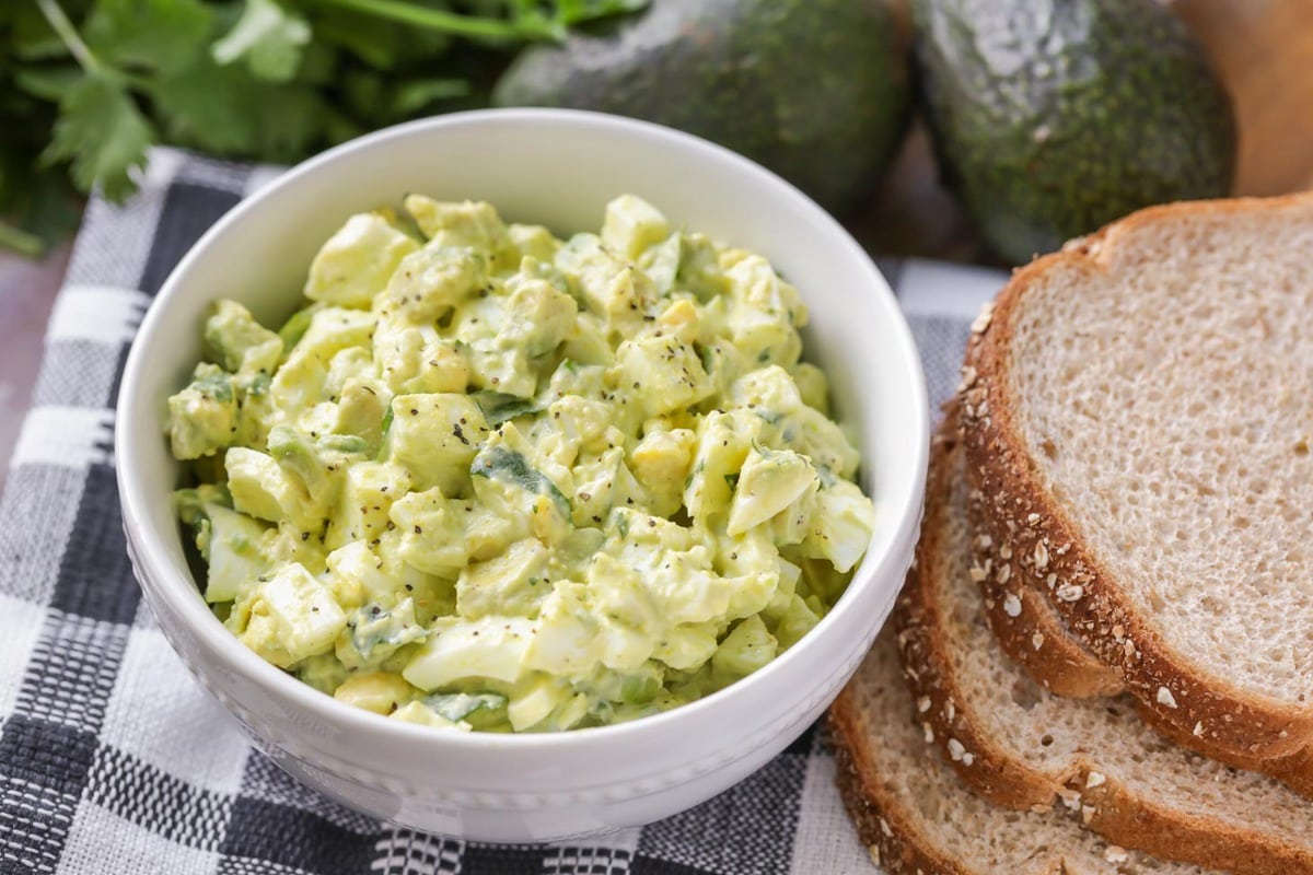 Creamy Avocado Egg Salad - Crunchy Creamy Sweet