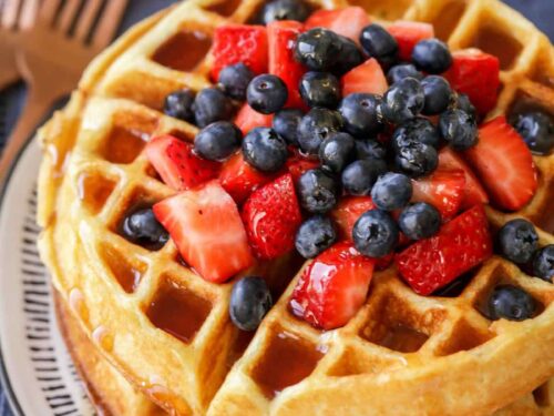 This easy buttermilk waffle recipe is fast, flexible and fun