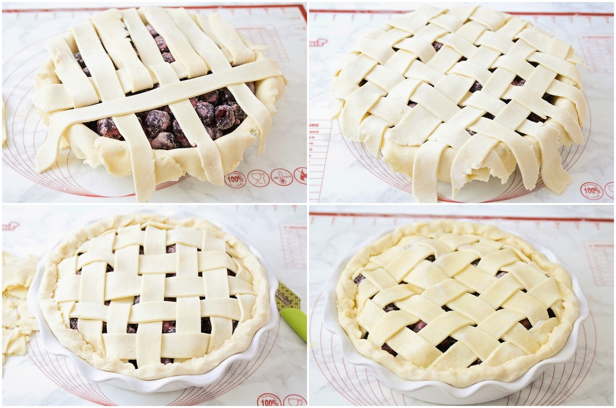 How to make a lattice crust step by step pictures.