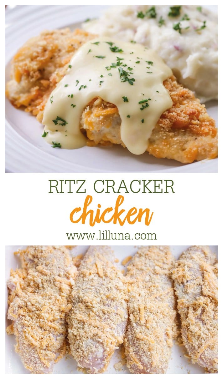 Ritz Cracker Chicken {10 Minutes Prep! +VIDEO} Lil' Luna
