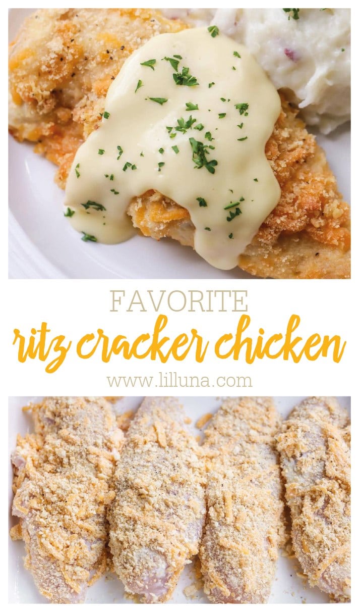 Ritz Cracker Chicken {10 Minutes Prep! +VIDEO} | Lil' Luna