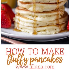 Easy Fluffy Pancakes {+VIDEO} | Lil' Luna