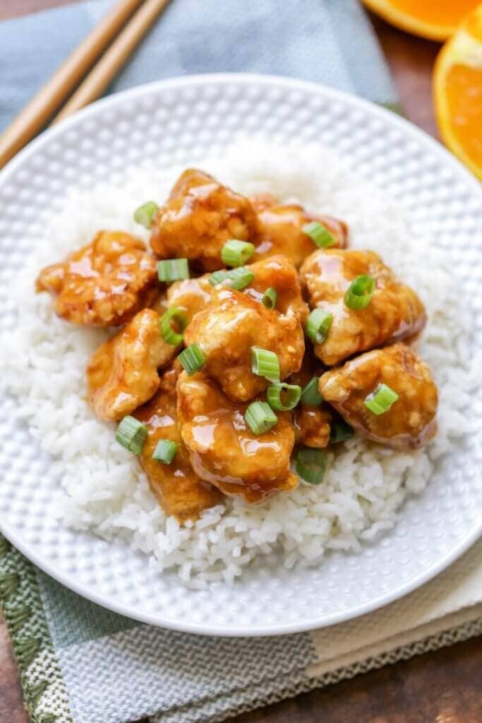 Home Made Orange Chicken {+video} 