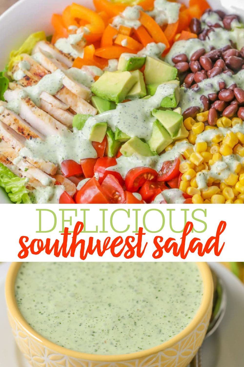 Southwest Salad With Cilantro Ranch Dressing Video Lil Luna 6463