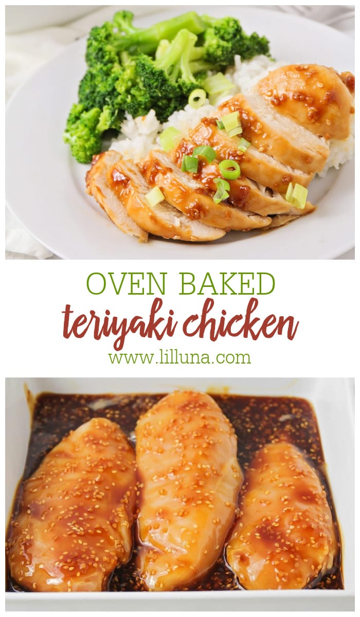 Baked Teriyaki Chicken {Homemade Teriyaki Sauce!} | Lil' Luna