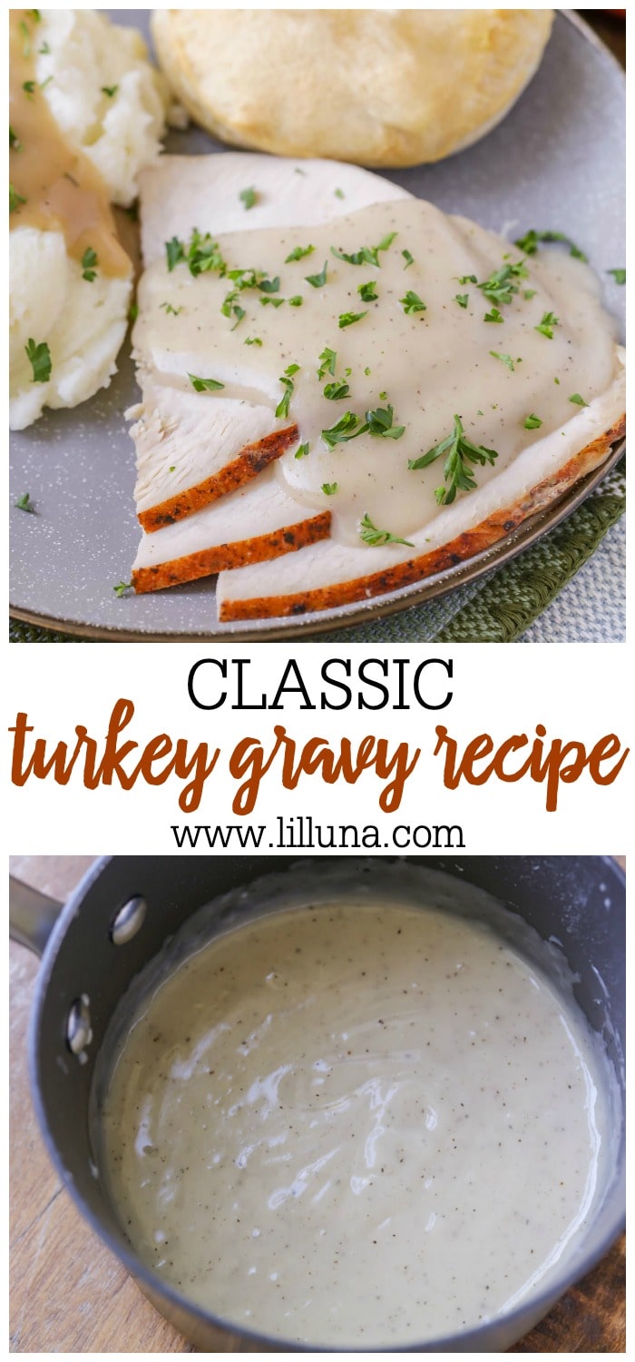 The Best Turkey Gravy Without Drippings | Lil' Luna