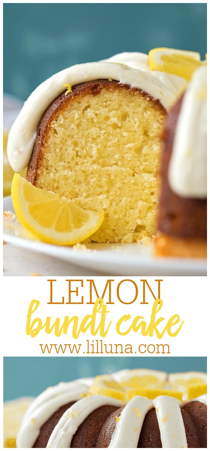 Lemon Bundt Cake with Cream Cheese Frosting | Lil' Luna