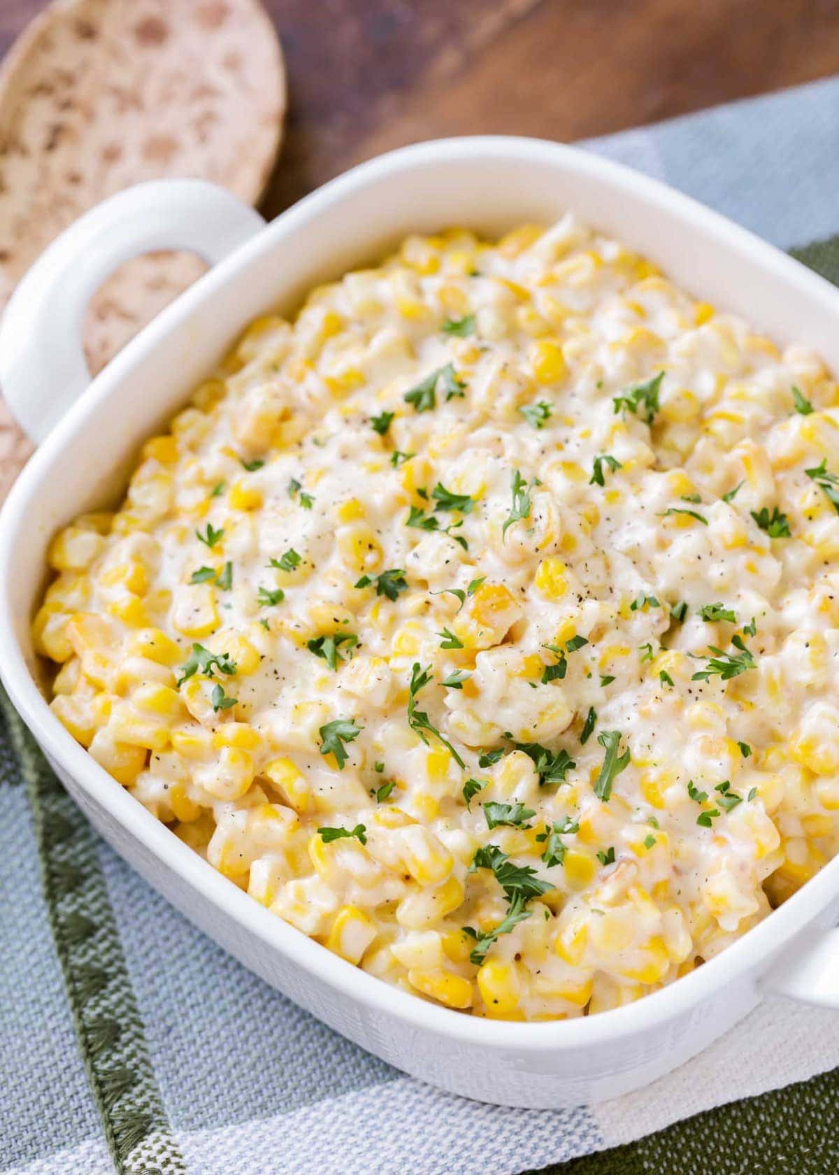 Easy Creamed Corn Recipe Made With Fresh Or Frozen Corn Lil Luna