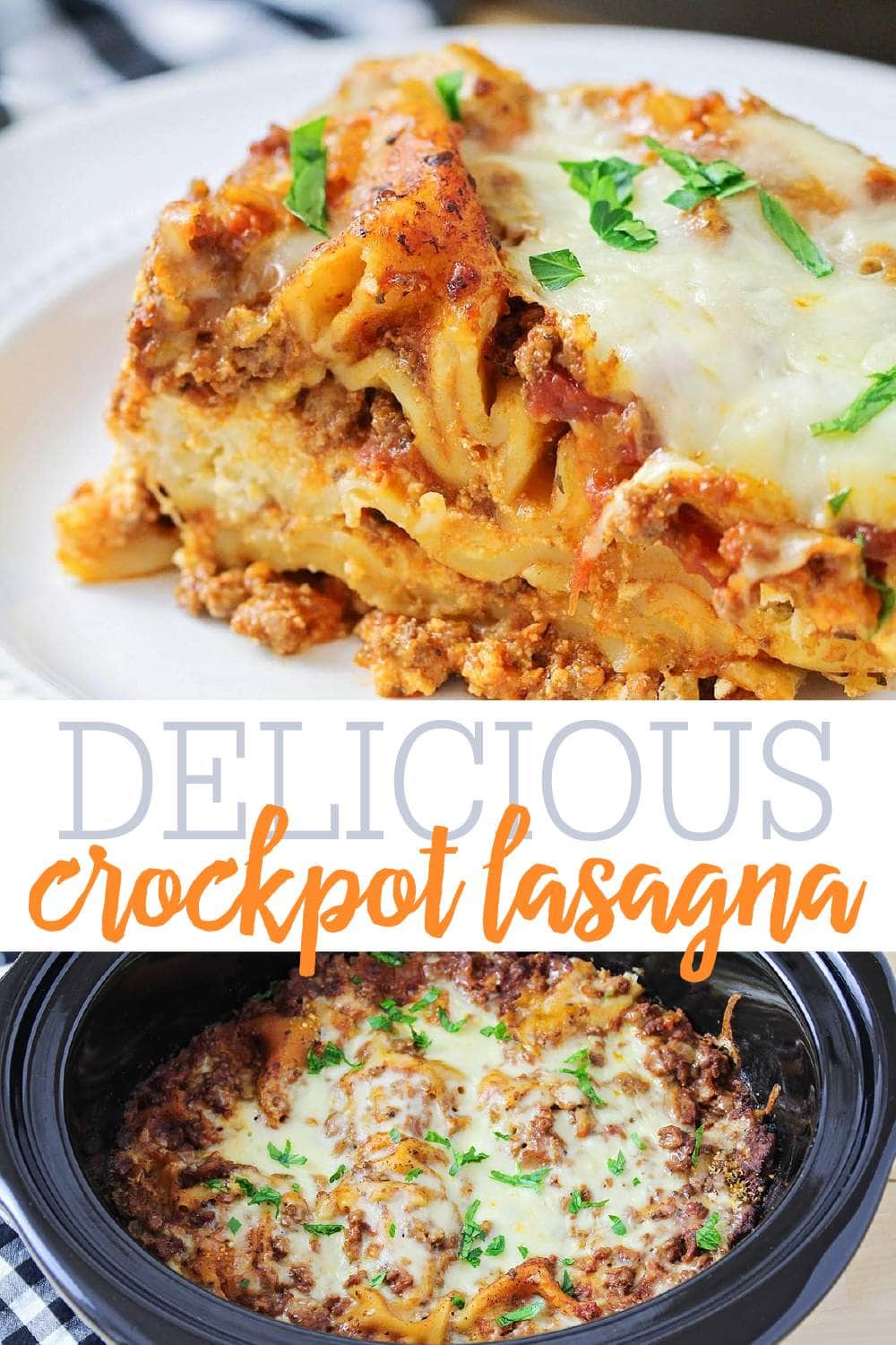 Crockpot Lasagna Recipe | Lil' Luna