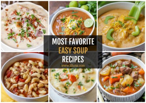 Easy Soup Recipes {Stovetop and Crock Pot!} | Lil' Luna