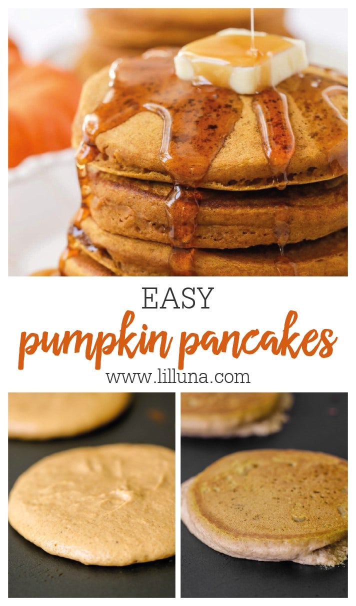 Quick & Easy Pumpkin Pancakes (+VIDEO) | Lil' Luna