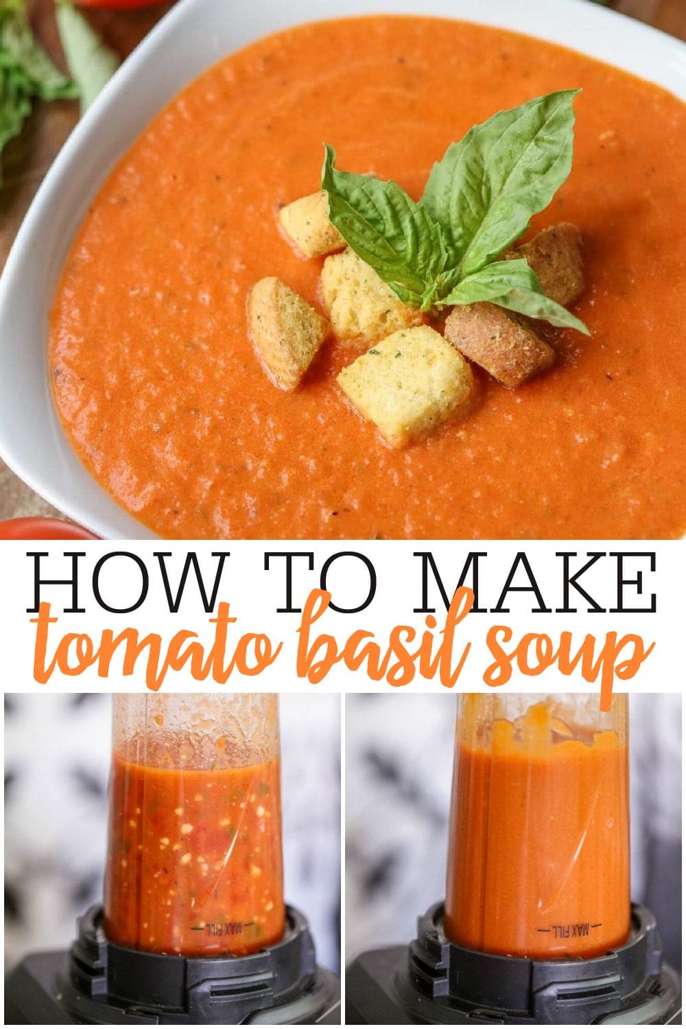 Creamy Tomato Basil Soup Recipe (+VIDEO) | Lil' Luna