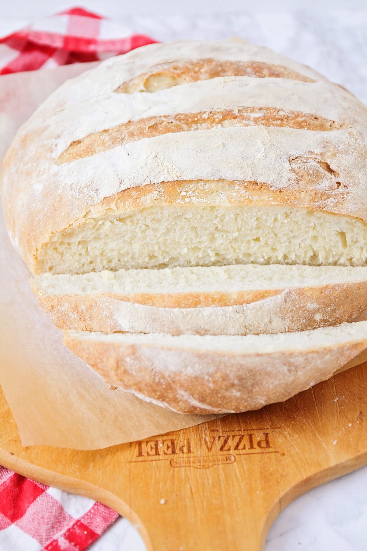 no knead bread recipe close up