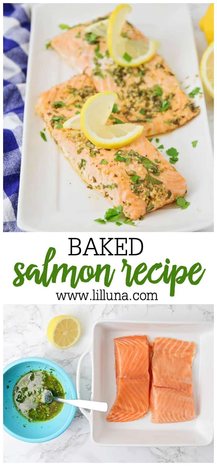 Easy Baked Salmon Recipe {+video} 