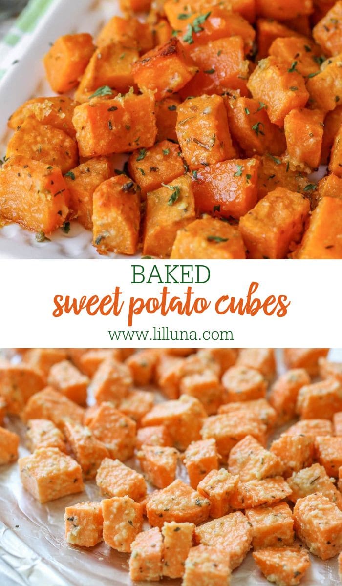 Roasted Sweet Potato Cubes (+VIDEO) | Lil' Luna