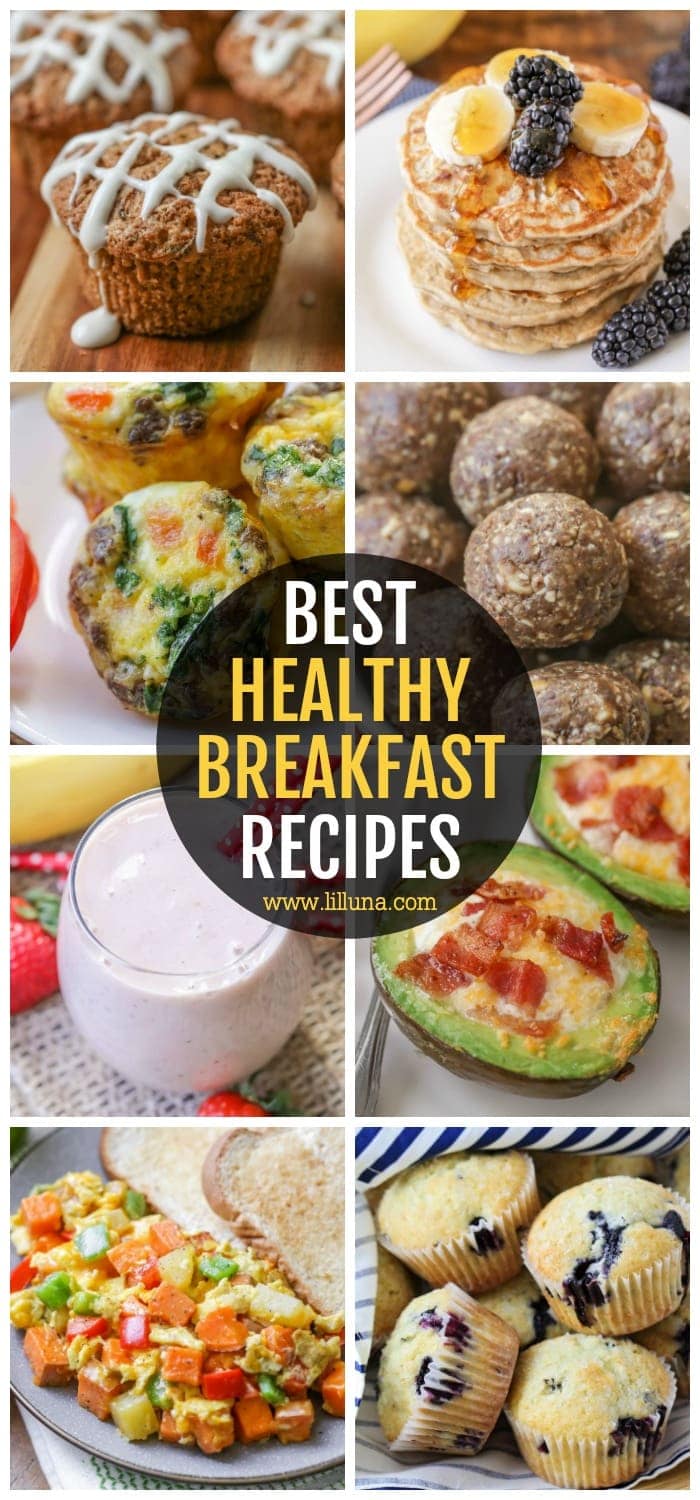 35+ Healthy Breakfast Ideas {Smoothies, Eggs, Muffins + More!} | Lil' Luna