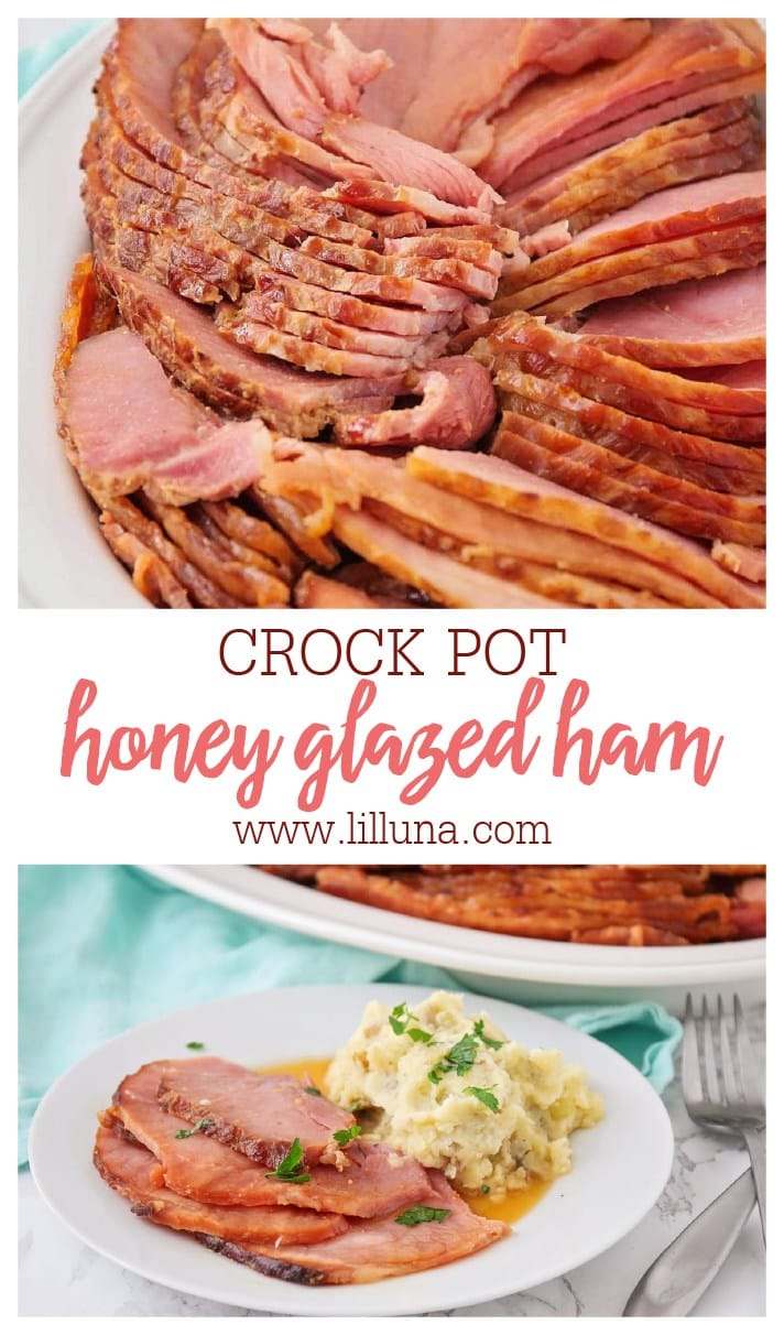 Honey Glazed Ham {Made in the Crock Pot!} | Lil’ Luna