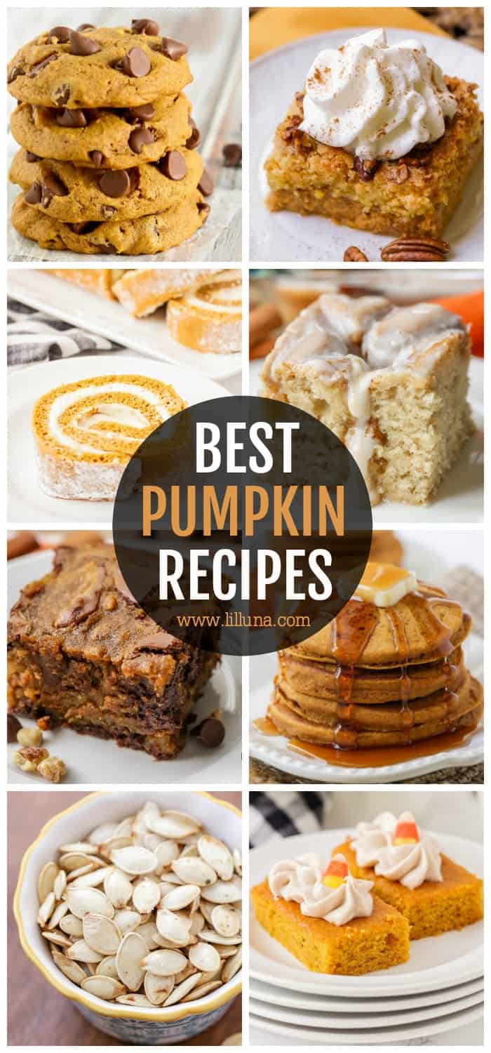 50+ BEST Pumpkin Recipes {Breakfast, Dessert, + More!} | Lil' Luna